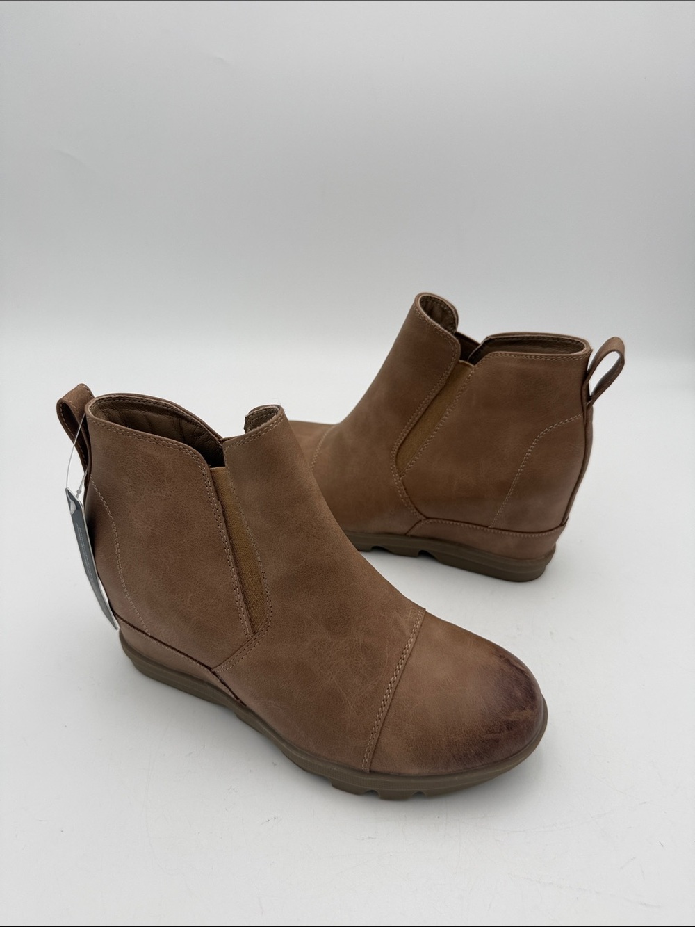 Athlefit Classic Brown Women's Chelsea Booties women 7.5 casual office retro